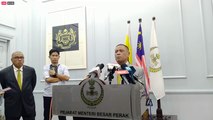 [MOJO LIVE] Sidang media Menteri Besar Perak