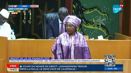 PROJET DE LOI DE FINANCES 2023: Ministre des Infrastructures, des Transports terrestres et du Désenclavement