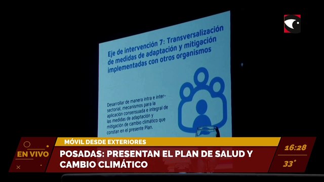 Posadas: Presentan el Plan de Salud y Cambio Climático.