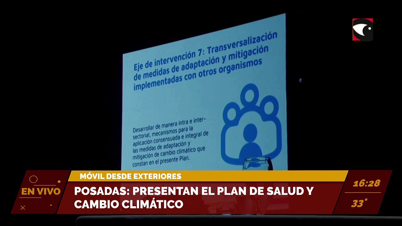 Posadas: Presentan el Plan de Salud y Cambio Climático.