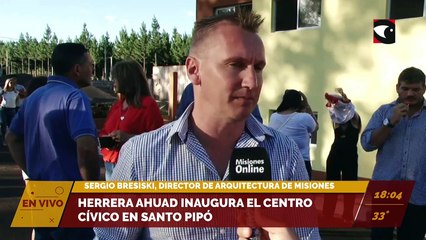 Herrera Ahuad inaugura el Centro Cívico en Santo Pipó.