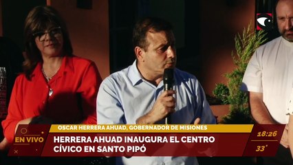 Herrera Ahuad inaugura el Centro Cívico de Santo Pipó.