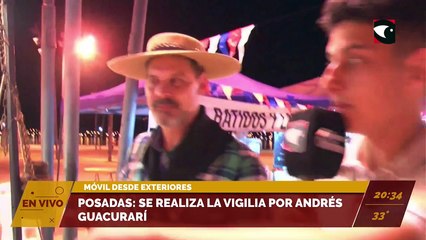 Posadas: Se realiza la vigilia por Andrés Guacurarí.