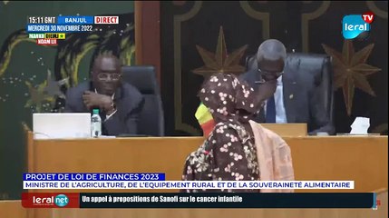 PROJET DE LOI DE FINANCES 2023 Ministre de l’Agriculture, de l’Equipement Rural et de la Souveraineté alimentaire