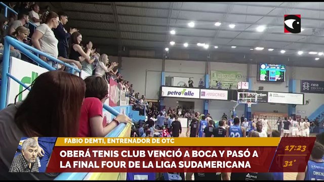 Oberá Tenis Club venció a Boca y pasó a la Final Four de la Liga Sudamericana. Entrevista con Fabio Demti, entrenador de OTC.