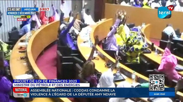 DIRECT Assemblée nationale : Vote du budget 2023 Ministère du Pétrole et des Energies