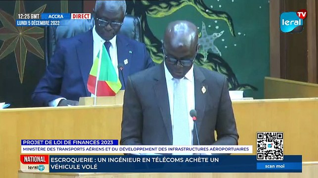 PROJET DE LOI DE FINANCES 2023 Ministère des Transports aériens et du Développement des Infrastructures aéroportuaires