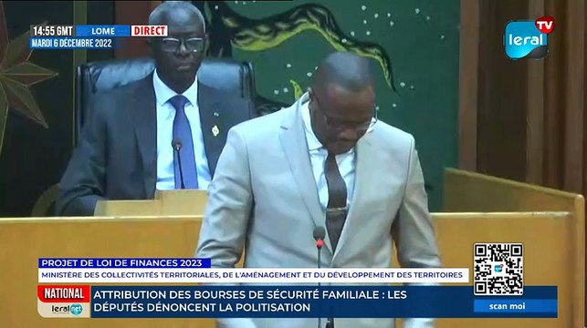 PROJET DE LOI DE FINANCES 2023 Ministère des Collectivités territoriales, de l'Aménagement et du Développement des Territoires