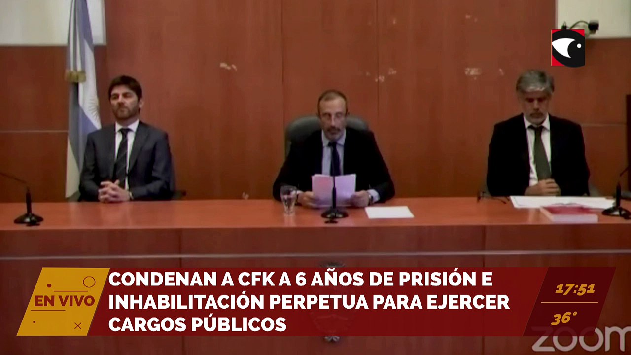 Lectura del veredicto de la Causa Vialidad.
