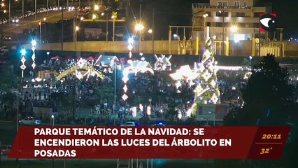 Parque Temático de la Navidad: Se encendieron las luces del arbolito de Posadas.