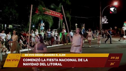 Comenzó la Fiesta Nacional de la Navidad del Litoral.