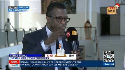 Assemblée Nationale: Examen de la motion de censure par les députés.