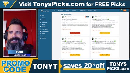 Soccer Picks Daily Show World Cup Football Picks - Predictions, Tonys Picks 12/15/2022