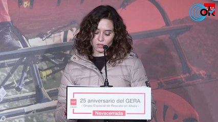 Díaz Ayuso, en la celebración por el XXV aniversario de la creación del GERA