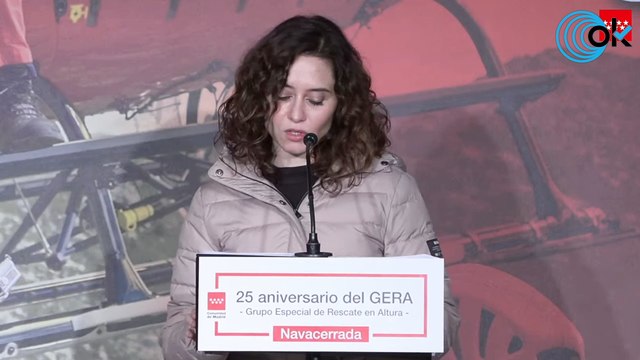 Díaz Ayuso, en la celebración por el XXV aniversario de la creación del GERA