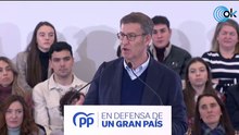Feijóo y Gonzalo Capellán intervienen en el acto En defensa de un gran país en Lardero.