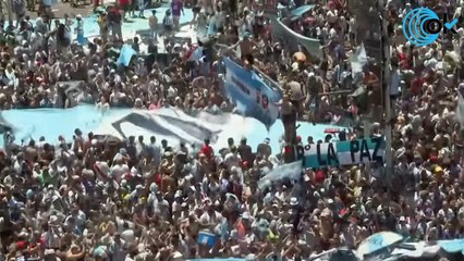 DIRECTO: La Selección Argentina celebra el titulo por las calles de Buenos Aires