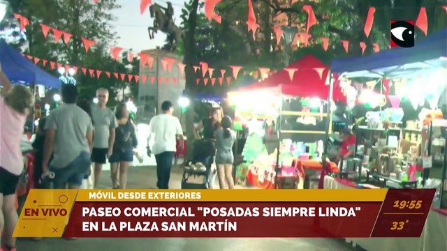Paseo comercial Posadas Siempre Linda en la Plaza San Martín.