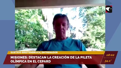 Destacan que la pileta olímpica en el CePARD potenciará el deporte misionero. Entrevista con el entrenador Gustavo Breitenbuch.