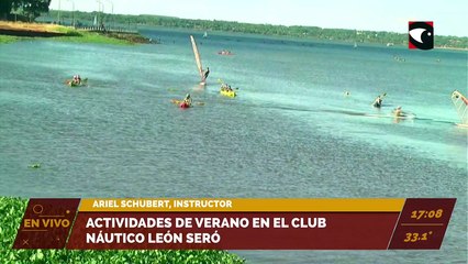 Actividades de verano en el Club Náutico León Seró. Entrevista con el instructor Ariel Schubert.
