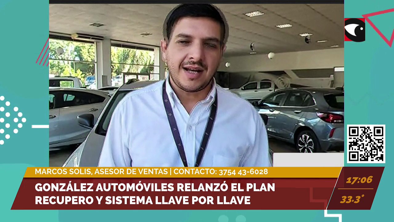 González Automóviles relanzó el Plan Recupero y el sistema Llave por Llave. Entrevista con Marcos Solís, asesor de ventas de la sucursal de Oberá.