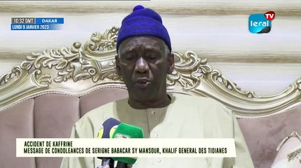 DIRECT:  Déclaration de Serigne Babacar Sy Mansour suite à l’accident survenu à Kaffrine
