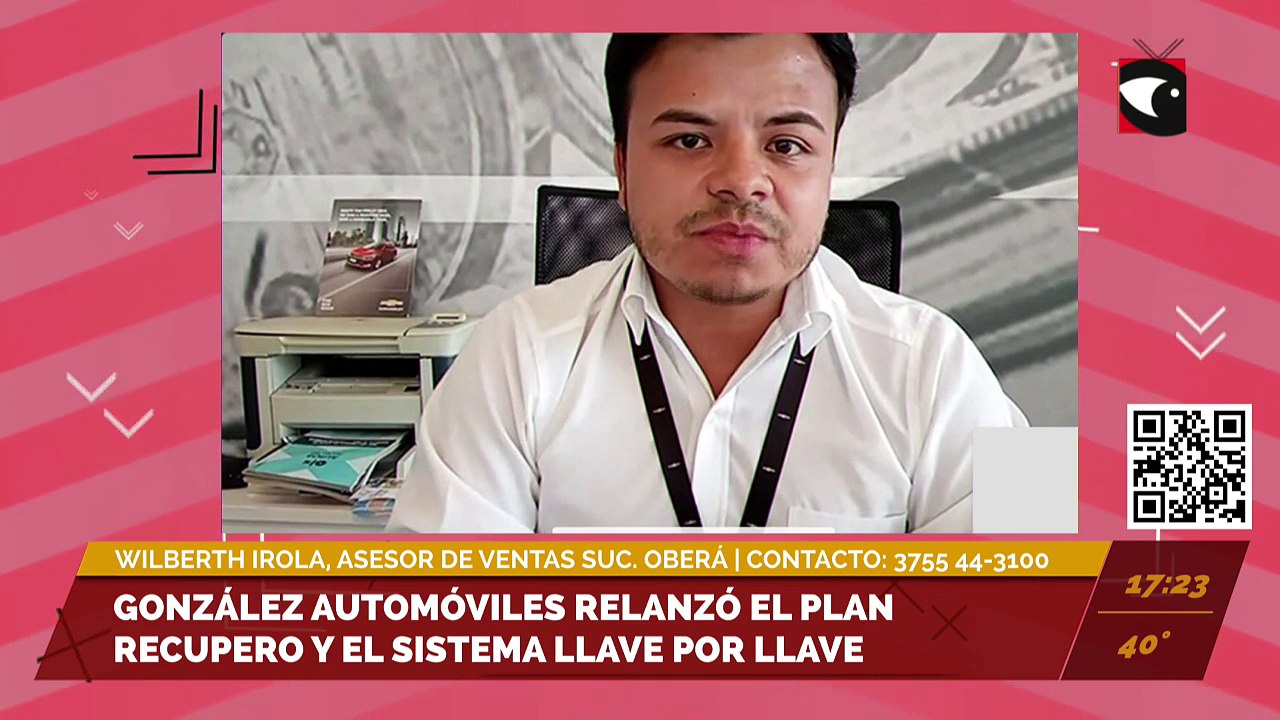 González Automóviles relanzó el Plan Recupero y el sistema Llave x Llave. Entrevista con Wilberth Irola, asesor de ventas de la sucursal de Oberá.