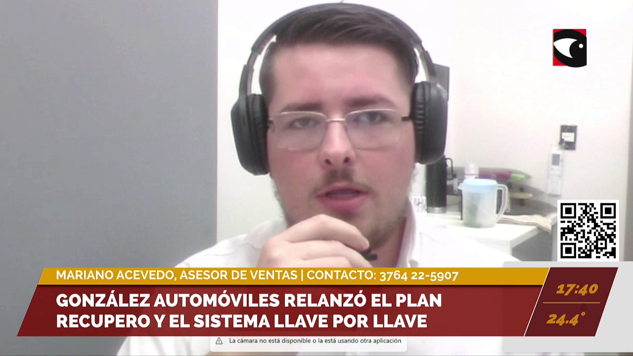González Automóviles relanzó el Plan Recupero y el sistema Llave por Llave. Entrevista con Mariano Acevedo, asesor de ventas.