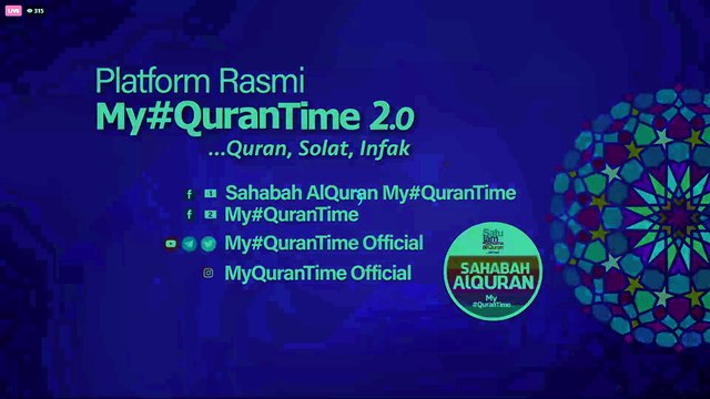 [LIVE] Episod 174 My #QuranTime 2.0 Isnin 5 Jun 2023 Surah Ali Imran (3: 13-14) Halaman 51 My #QuranTime #QuranSolatInfak World #QuranHour