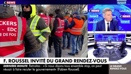 Fabien Roussel invité du Grand Rendez-Vous CNEWS Europe 1 Les échos