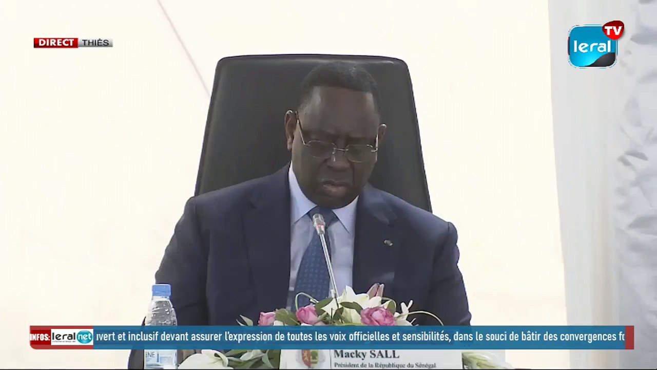 CONSEIL PRESIDENTIEL SUR LE DEVELOPPEMENT DE LA REGION DE THIES