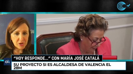 "Hoy Responde..." con María José Catalá
