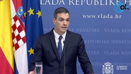 DIRECTO| Declaración institucional de Pedro Sánchez en Zagreb (Croacia)