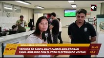 Hoy y mañana vecinos de Santa Ana y Candelaria podrán familiarizarse con el voto electrónico VOCOMI