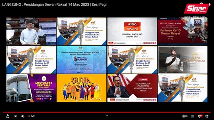 [LIVE] Persidangan Dewan Rakyat (Sesi pagi) 14 Mac 2023