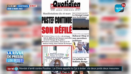 LOU BESS XIBAAR YI 15H GMT CE 23/03/2023 avec Al Amine Senghor