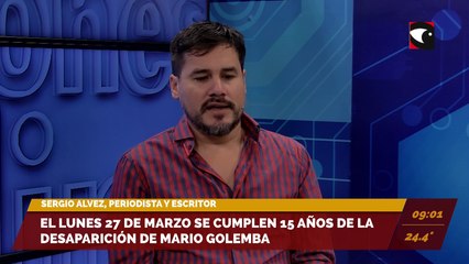 Se presentará un libro sobre el caso de la desaparición de Mario Golemba