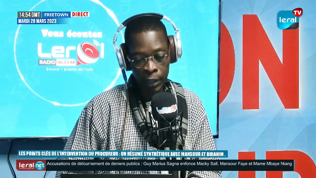 Conférence de presse du procureur général de Dakar