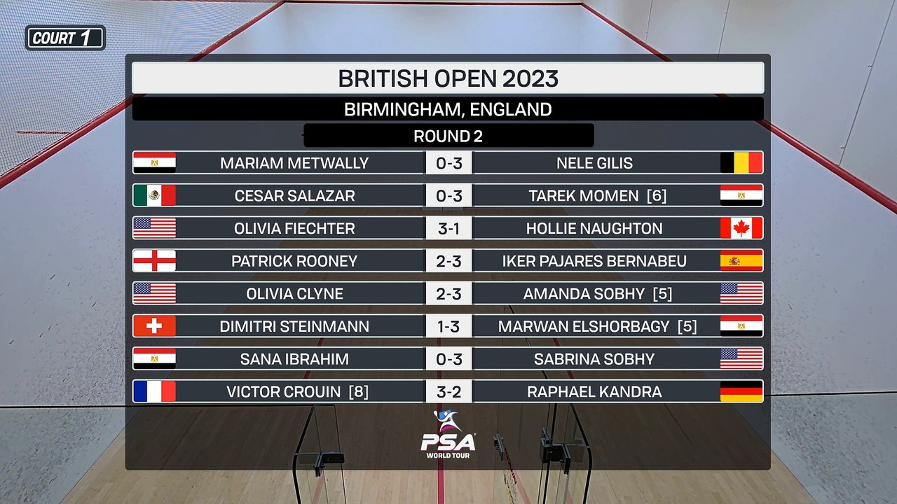 British Open 2023 - Court 1 - Round 2