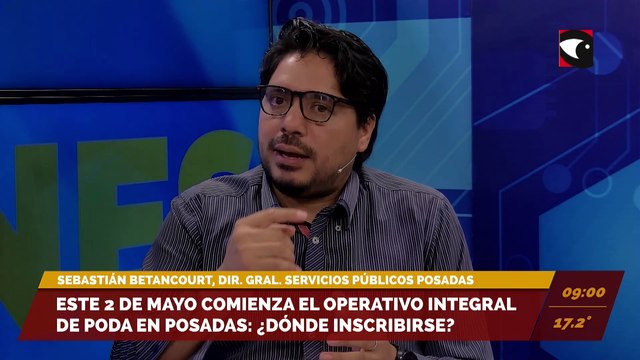 Este 2 de mayo comienza el operativo integral de poda en Posadas: ¿Dónde inscribirse? Entrevista a Sebastián Betancourt, Dir. Gral. Servicios públicos Posadas