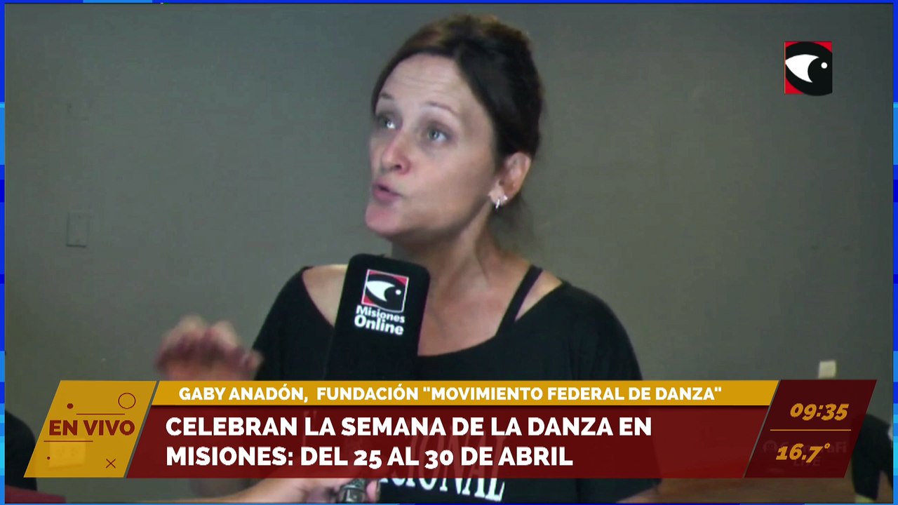 Celebran la semana de la danza: del 25 al 30 de abril. Entrevista a Gabily Anadón, vicepresidenta de la fundación Movimiento federal de danza