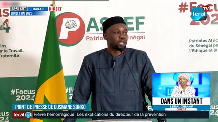 POINT DE PRESSE DE OUSAMNE SONKO