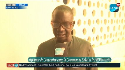 Signature de convention entre la commune de Sakal et le PROMOGEM à la mairie de Sakal
