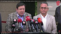 CHP Genel Başkan Yardımcıları Bülent Tezcan ve Muharrem Erkek, YSK önünde Açıklama Yapıyor