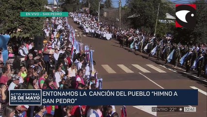 Acto central por el 25 de Mayo en el Barrio Itaembé Guazú de  Posadas