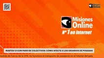 MARTES 13 CON PARO DE COLECTIVOS: CÓMO AFECTA A LOS USUARIOS DE POSADAS