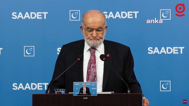 Saadet Partisi Genel Başkanı Temel Karamollaoğlu, Açıklama Yapıyor