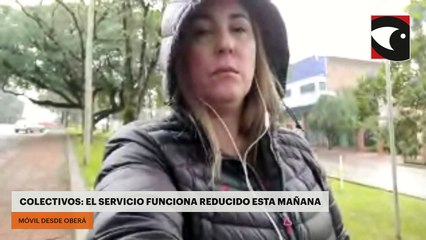 COLECTIVOS: EL SERVICIO FUNCIONA REDUCIDO ESTA MAÑANA