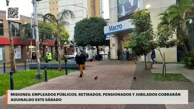 Misiones: empleados públicos, retirados, pensionados y jubilados cobrarán aguinaldo este sábado