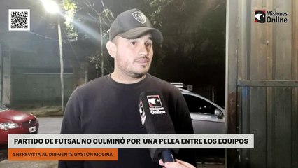 PARTIDO DE FUTSAL NO CULMINÓ POR  UNA PELEA ENTRE LOS EQUIPOS